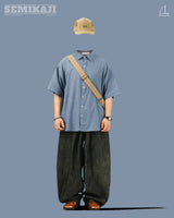 [SEMADE] Linen Fatigue バンディングデニム