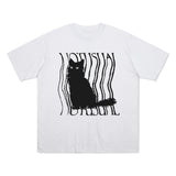 ラフキャットTシャツ - 5COLOR