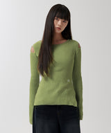 CUT OFF LS KNIT