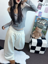 INSIDE-MINK🤍 PINTUCK BASIC LONG WIDE PANTS 🤍🖤🩶3COLOR