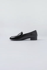 Glossy loafer_black