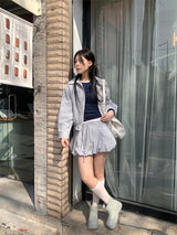 チェックバルーンスカート (2C)