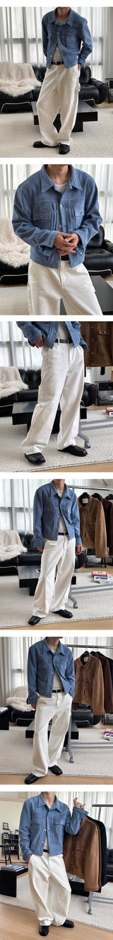 [Unisex] 4season カーペンダーコットンワイドパンツ(4color)
