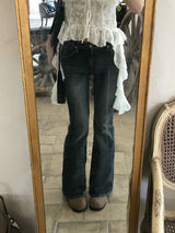 Bridget Gradient Washing Bootcut Denim Pants