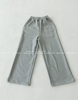 Punching eyelet string wide pants