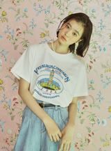 マラソンTシャツ (アイボリー)
