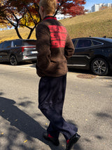 (UNISEX) ピンストライプフォーマルワイドスラックス
