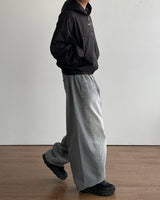 Cement Curved Denim Pants