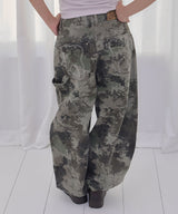 TOOTH JAM WIDE DENIM PANTS (CAMO) F26QD150