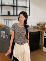 Daily Border Short Sleeve T-shirt (3color)