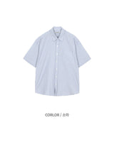 Like Stripe Short Sleeve Shirt (2 Colors)