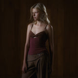 TWISTED CAMI _PLUM
