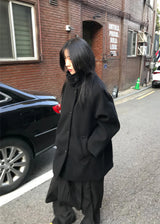【limited price】HIGHNECK HALF COAT 