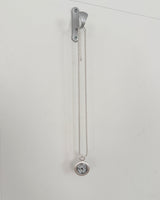 Muted White Time Necklace