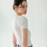 レースTシャツ　ホワイト