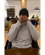サティアルファフリースハーフフーディ