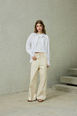 NOAH WIDE PANTS / BEIGE