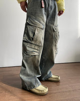 Peace Cargo Denim Pants