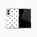 black love dot Z Fold series Standard Glass Phonecase