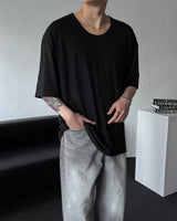 B747 オーバーサイズフィットUネック半袖Tシャツ（5色）