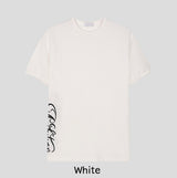 Beryl Lettering Ribbed Short Sleeve T-shirt