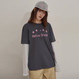 MELLOW DREAM ストライプレイヤードTシャツ