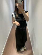 Mer knit short sleeve  (4color)