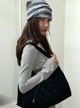 Knit Hat&Neck Warmer_Grey