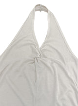 Wishia See-through Twisted Halter Top