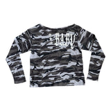 カモオフショルダーTシャツ