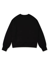 Women's Regular Fit Bear Friends クロップドスウェットシャツ ブラック (FCF1TS202W)