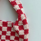 [MADE] Étang Baguette Bag | Checkerboard Coral Pink