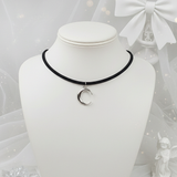 Crescent Moon Choker - Silver ver.