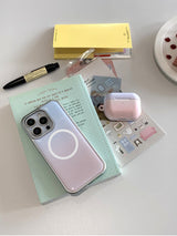 [MADE]コットンキャンディ シルバーエポキシ MagSafe iPhoneケース