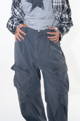 Garment dyeing cargo pants