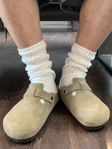 School Ribbed Long Socks