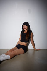 WAVY HOODY JERSEY BLACK