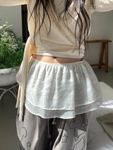 GLITTER CANCAN LAYERED SKIRT (2C)