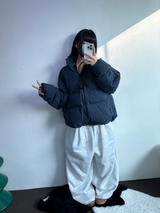 フリース🔥ストリングバルーンワイドカーゴパンツ 🔥🤍🖤🩶💚5カラー