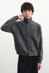 Marl Turtleneck Cardigan