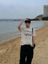 Okinawa ヴィンテージグラフィック半袖Tシャツ