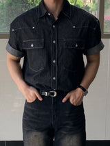 Kunade Non-Fade Denim Short Sleeve Shirt