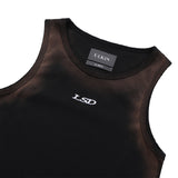 【24SS LSD COLLECTION】ブリーチウォッシュロゴリサイクルノースリーブ_ブラック