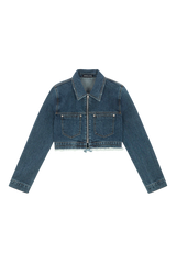 クロップデニムジャケット (FOR UNISEX)