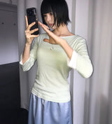 リリーサテンミディスカート