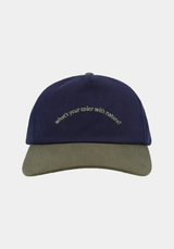 slogan 5P ball cap / navy khaki