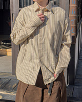 Linear Stripe Over Shirt
