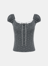 Eira Floral Ribbon Top