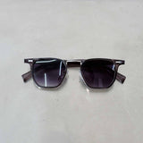 Violet Grey Gradient Square Sunglasses