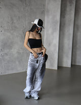 [UNISEX] Dirty Painting Wide Pants
